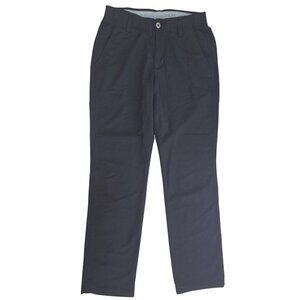 Under Armour Mens Black Taper Nylon Blend Stretch Golf Pants 30/32 (30x31)